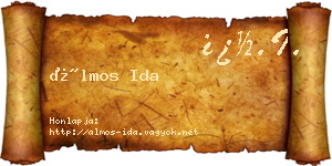 Álmos Ida névjegykártya